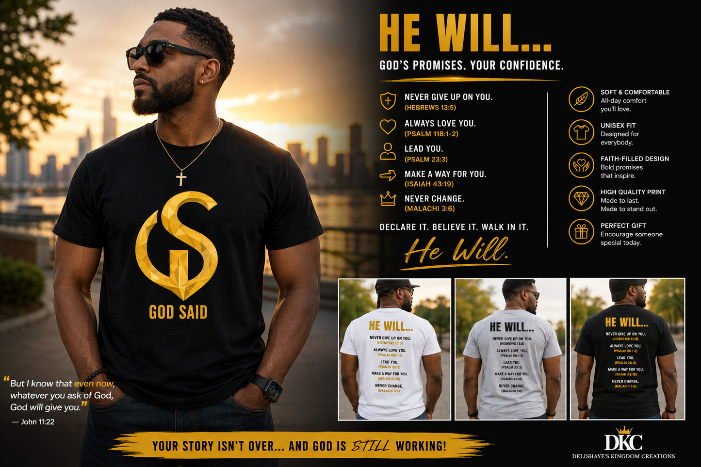 HE WILL Signature Tee